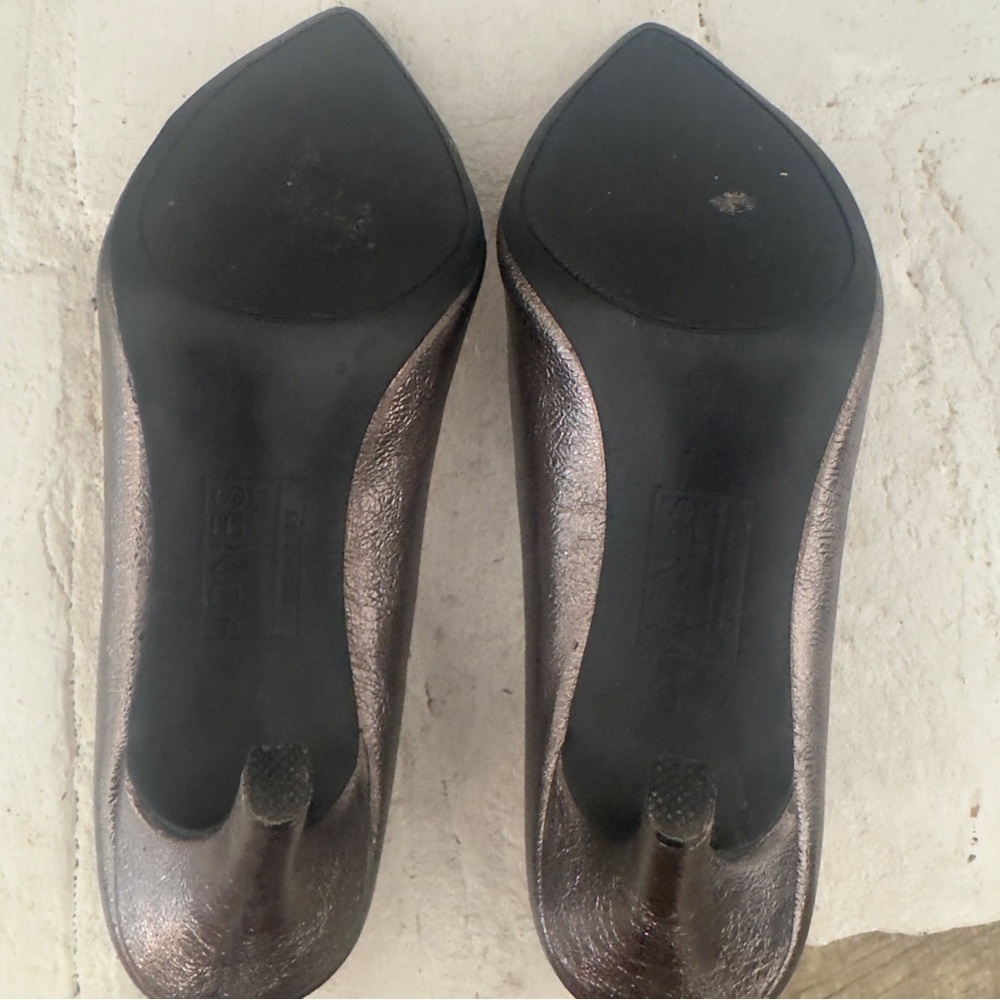 Jones New York Bronze Metallic Pointed Toe Heels 7.5 JNY Buckle Pumps - Picture 7 of 8